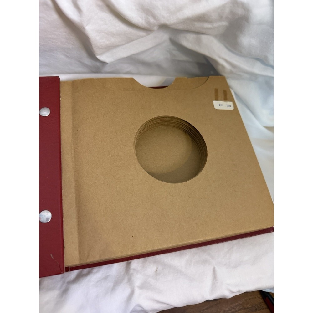 Vintage Dark Red Size 45 Record Holder Album Made In Usa - Picture 6 of 9
